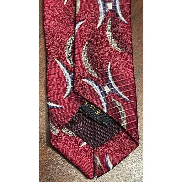 Xmi For Nordstrom Red Hand Made 100% Silk Men’s Neck Tie Made In Usa - Picture 7 of 9